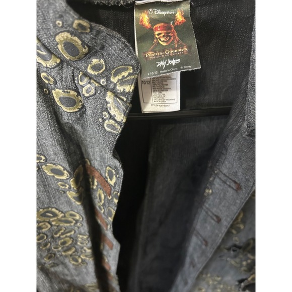 HTF Disney Store Pirates of the Caribbean Davy Jones Costume Child Size 10/12 - Picture 3 of 7